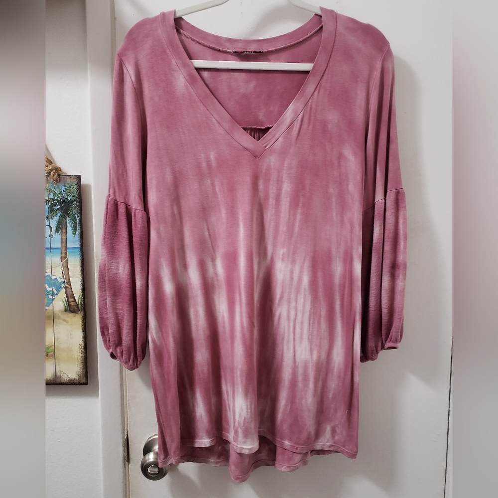 T Party small blouse, dark mauve